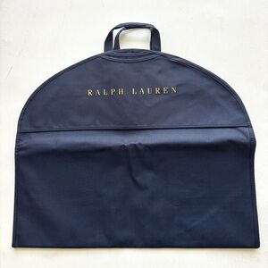 Ralph Lauren suit carrier men’s garment bag navy with gold branding travel bag